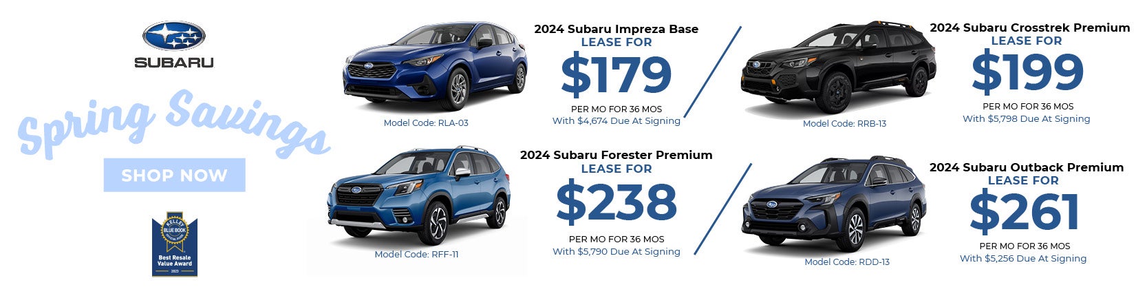 Subaru Spring Savings