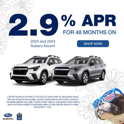 2.9% APR For 48 Months