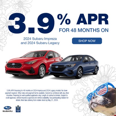 3.9% APR For 48 Months